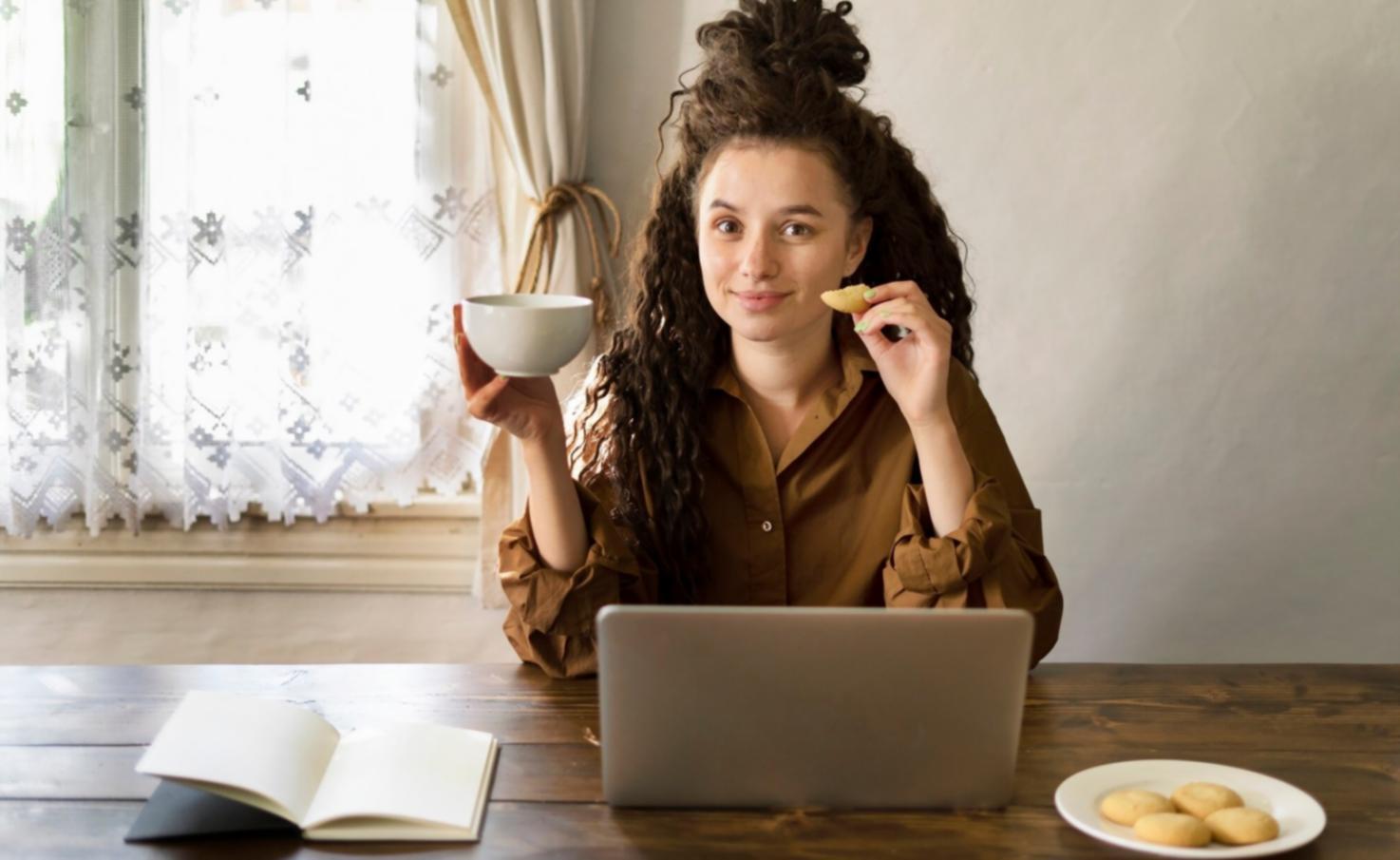 Students working with financial planning software and budgeting tools during a practical session